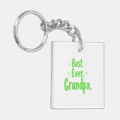 Best Ever Grandpa Sleutelhanger - Custom Gift voor (Voorkant Links)