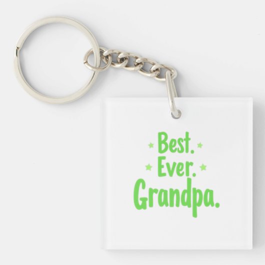 Best Ever Grandpa Sleutelhanger - Custom Gift voor (Voorkant)
