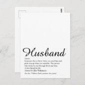 Best Ever Husband Definition Script Fun Briefkaart (Voorkant / Achterkant)