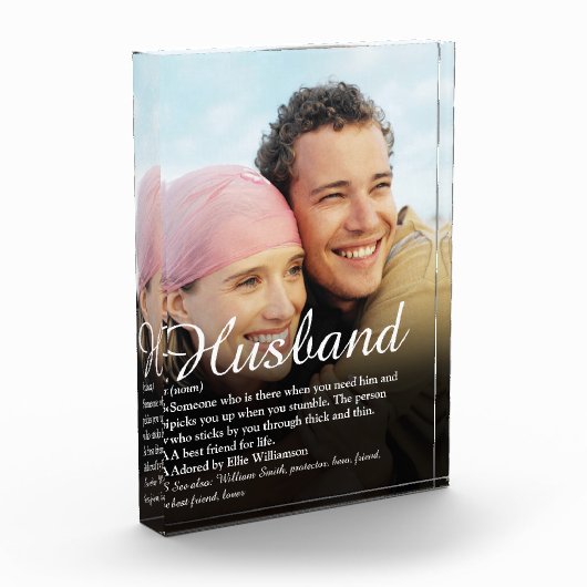 Best Ever Husband Definition Script Photo van de w Fotoblokken (Links)