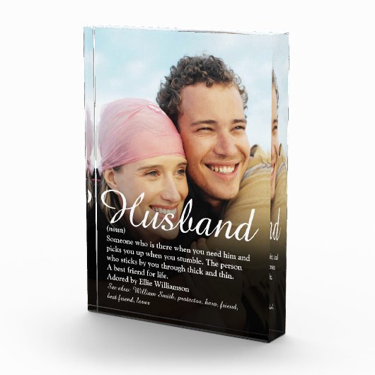 Best Ever Husband Definition Script Photo van de w Fotoblokken (Rechts)