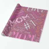 Best Ever Ma Word Cloud ID262 Cadeaupapier (Uitgerold)