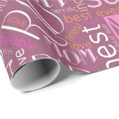 Best Ever Ma Word Cloud ID262 Cadeaupapier (Rol Hoek)