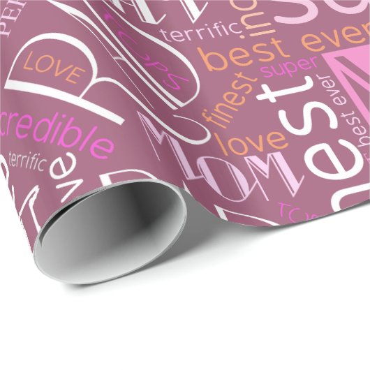 Best Ever Ma Word Cloud ID262 Cadeaupapier (Rol Hoek)