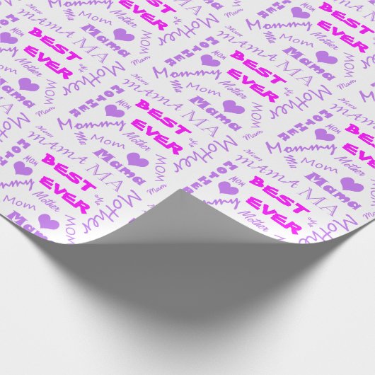Best Ever Mam Moederdag Cadeaupapier (Hoek)
