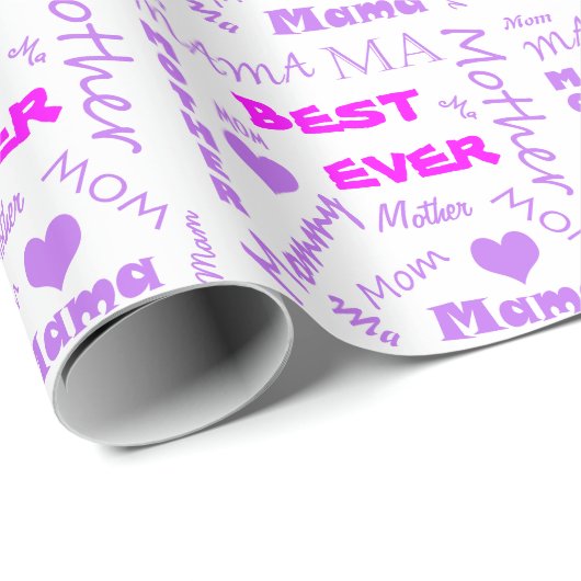 Best Ever Mam Moederdag Cadeaupapier (Rol Hoek)