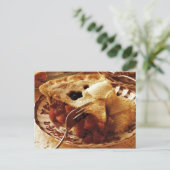 Best Ever Mincemat Peach Pie Recipe Briefkaart (Staand voorkant)