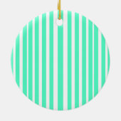 Best ever mom green stripped pattern pastel neon keramisch ornament (Achterkant)