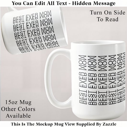 Best Ever Mom Hidden Message 158B Christmas  Koffiemok