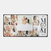 Best Ever Mom Personalized 7 Photo Collage Mother Bureaumat (Keyboard & Muis)