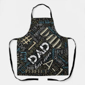 Best Ever Pap Word Cloud ID263 Schort (Voorkant)