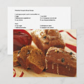 Best Ever Pistachio Pumpkin Bread Recipe Briefkaart (Voorkant / Achterkant)