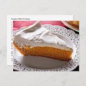 Best Ever Pumpkin Chiffon Pie Recipe Briefkaart (Voorkant / Achterkant)