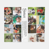 Best Ever Sister Definition 16 Foto Fleece Deken (Voorkant (Horizontaal))