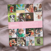Best Ever Sister Definition 16 Foto Girly Pink Fleece Deken