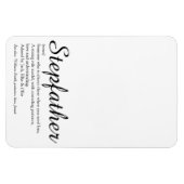 Best Ever Stepfather, Stepdad Definition Script Magneet (Horizontaal)