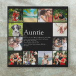 Best Ever tante Definition 12 Photo Collage Imitatie Canvas Print<br><div class="desc">Personaliseer met 12 favoriete foto's en gepersonaliseerde tekst voor uw speciale,  favoriete tante of tante om een unieke gave te creëer. Een perfecte manier om haar te shows hoe geweldig ze elke dag is. U kunt de achtergrond zelfs aanpassen aan hun favoriete kleur. Ontworpen door: Thisnotme©</div>