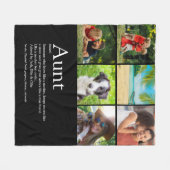 Best Ever tante Definition Photo Collage Fleece Deken (Voorkant (Horizontaal))