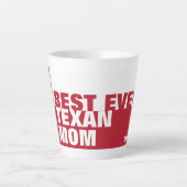 Best Ever TEXAN MOM Latte Mok (Voorkant)