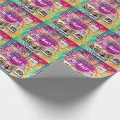 Best Ever Tie Dye Afbeelding Photo Gift Wrap HAMbW Cadeaupapier (Hoek)