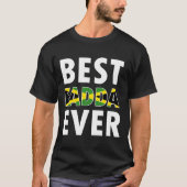Best Fadda Ever Funny Jamaican Dad Fathers Day Gif T-shirt (Voorkant)