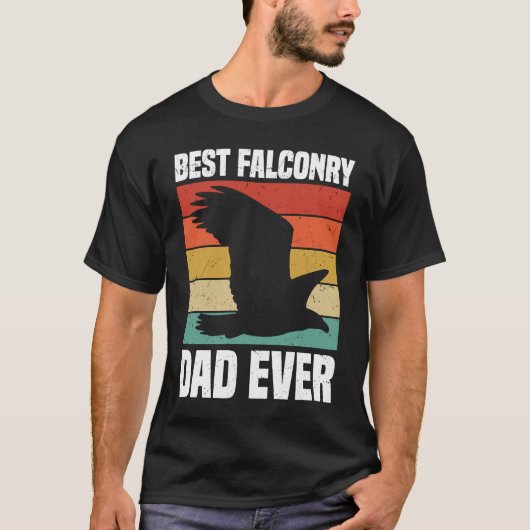 Best Falconry Dad Ever T-shirt (Voorkant)