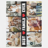 Best family ever 6photo collage  fleece deken (Voorkant)