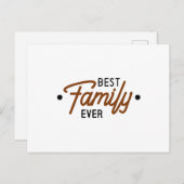 Best Family Ever Briefkaart (Voorkant / Achterkant)