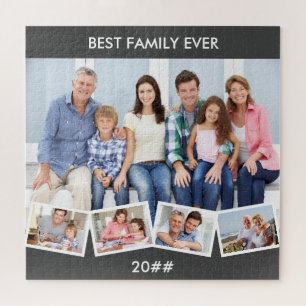 Best Family Ever ZigZag Photo Collage Legpuzzel