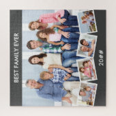 Best Family Ever ZigZag Photo Collage Legpuzzel (Verticaal)