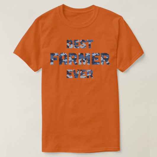 Best Farmer Ever Camo T-shirt (Design voorkant)