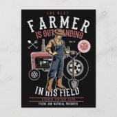 Best Farmer  Mancave Briefkaart (Voorkant)