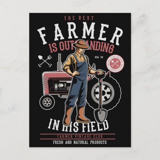 Best Farmer Mancave Briefkaart (Voorkant)