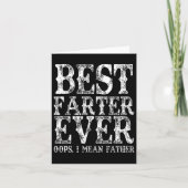 Best Farter Ever Oops Ik bedoel vader Fart Funny F Kaart (Voorkant)