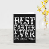 Best Farter Ever Oops Ik bedoel vader Fart Funny F Kaart (Gele Bloem)