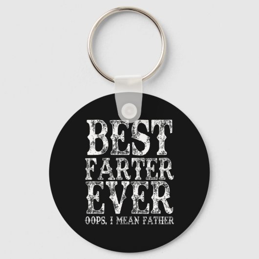 Best Farter Ever Oops Ik bedoel vader Fart Funny F Sleutelhanger (Voorkant)