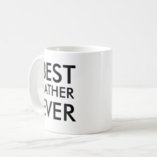 Best Father Ever Coffee Mok (Voorkant links)