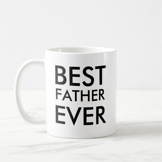 Best Father Ever Coffee Mok (Links)