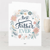 best father ever, lovely quotes kaart (Achterkant)