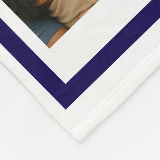 Best Father Ever Personalized Photo Collage Fleece Deken (Hoek)