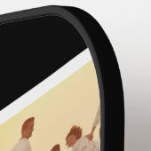 Best Father Ever Script Father's Day Photo Collage Pickleball Paddle (Links Detail)