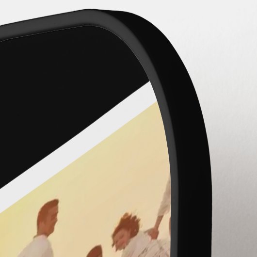 Best Father Ever Script Father's Day Photo Collage Pickleball Paddle (Links Detail)