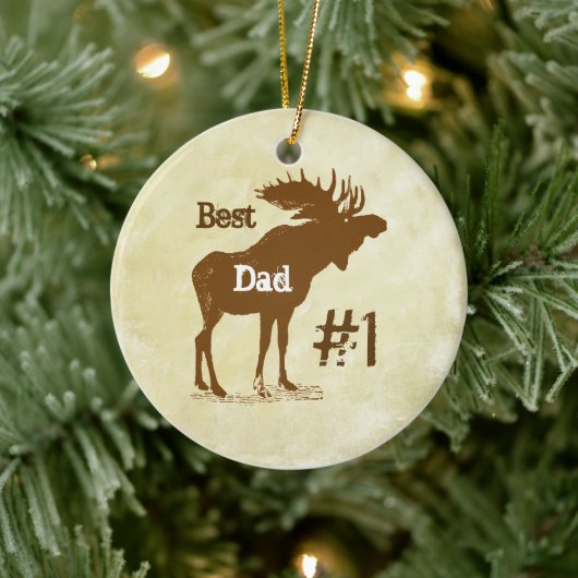 Best Father Moose Award - Ornamenten (Boom)