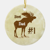 Best Father Moose Award - Ornamenten (Voorkant)