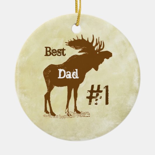 Best Father Moose Award - Ornamenten (Voorkant)