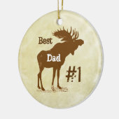 Best Father Moose Award - Ornamenten (Links)