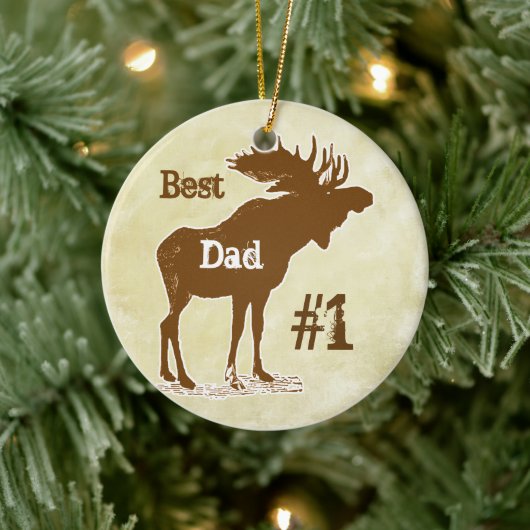 Best Father Moose Award - Ornamenten (Boom)