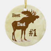 Best Father Moose Award - Ornamenten (Voorkant)