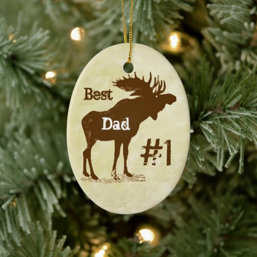Best Father Moose Award - Ornamenten (Boom)