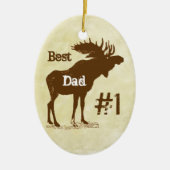 Best Father Moose Award - Ornamenten (Voorkant)